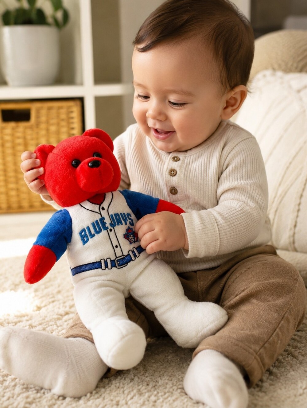 Vintage Toronto Blue Jays MLB Plush Teddy Bear NWT